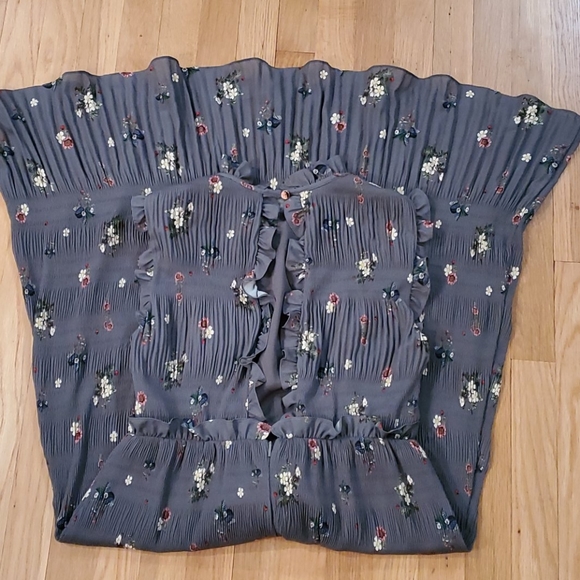 TED BAKER LONDON PLEATED SMOCK DRESS SIZE 2 - Picture 6 of 7